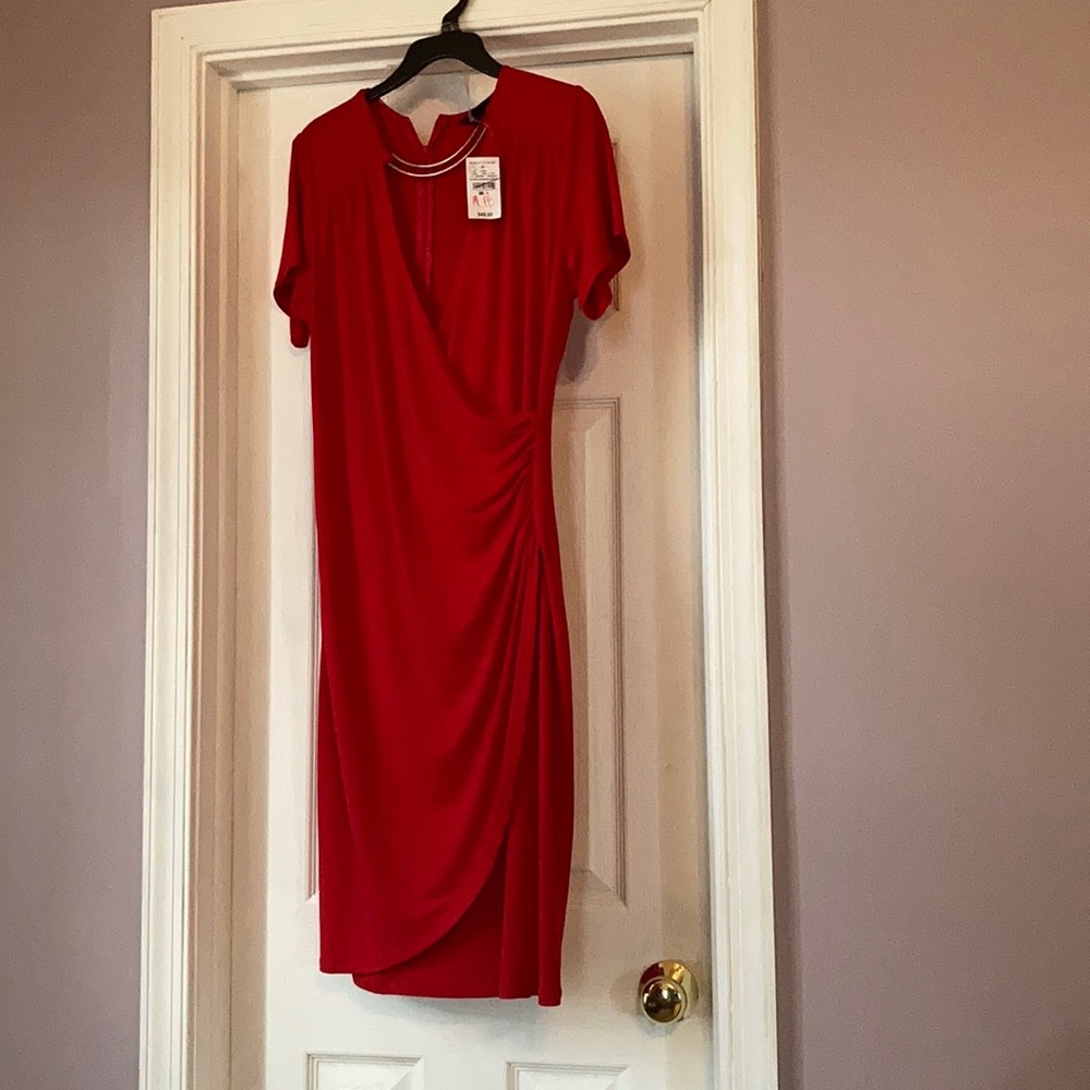 Ashley Stewart Red Cocktail Dress